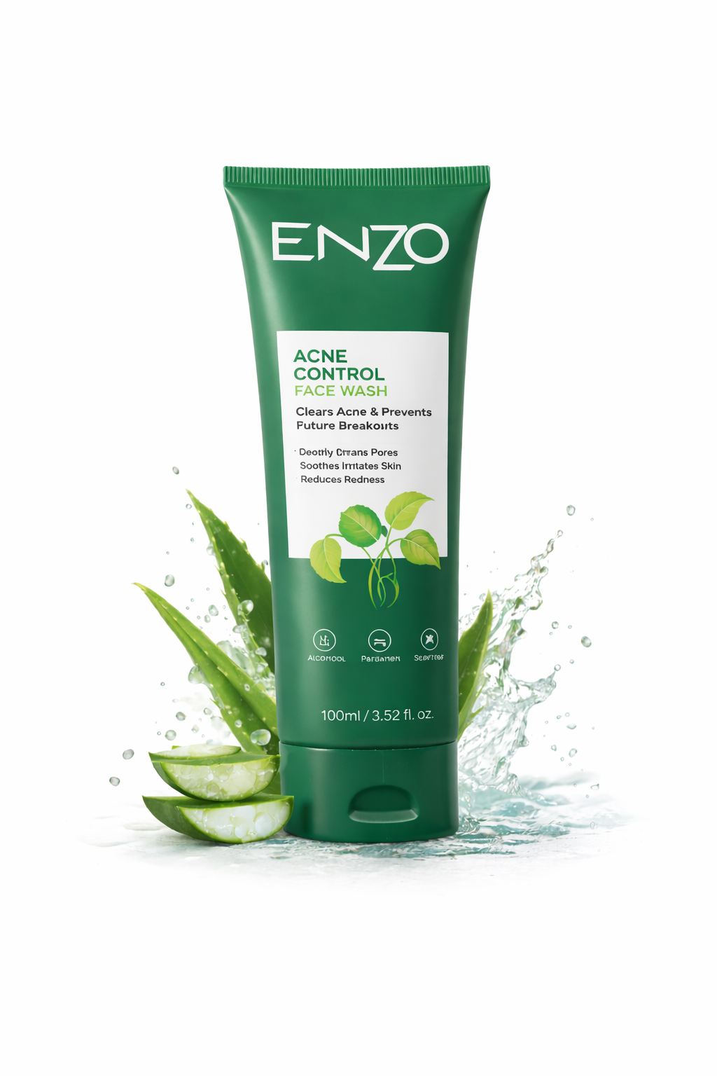 ENZO Acne + Sun Combo | Face Wash & SPF 60++ Sunblock — Daily Skin Care Kit